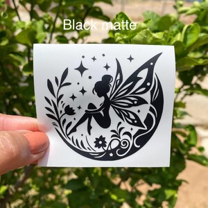 Celestial Fairy Car Decal, Moon Stars Pixie Sticker