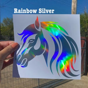 Horse Head Vinyl Decal: Farm Ranch Truck Car Window Sticker