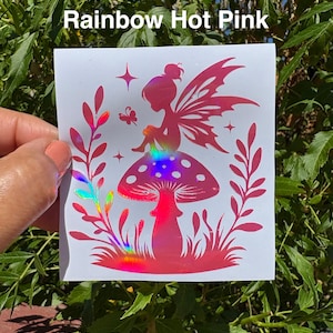 Celestial Fairy car decal, Stars and Moon Pixie fairy Girl sticker, enchanted mythical creature,