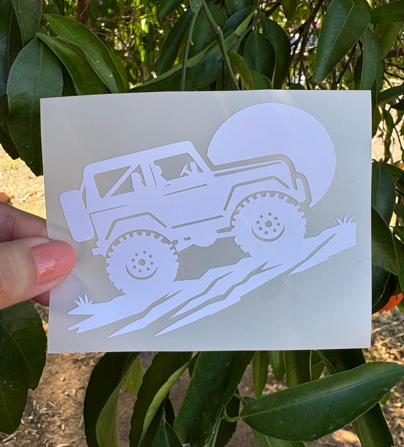 4 X 4 Off-road Jeep Climbing Vinyl Decal, 4x4 Rock Crawler Sticker - Etsy