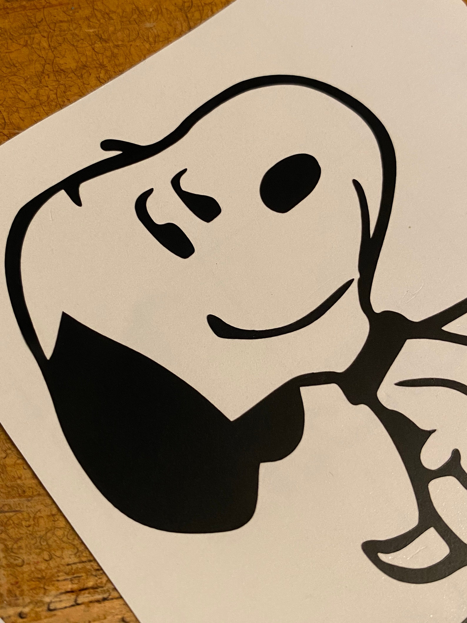 Smiling snoopy car decal snoopy car decal peanuts cartoon Etsy