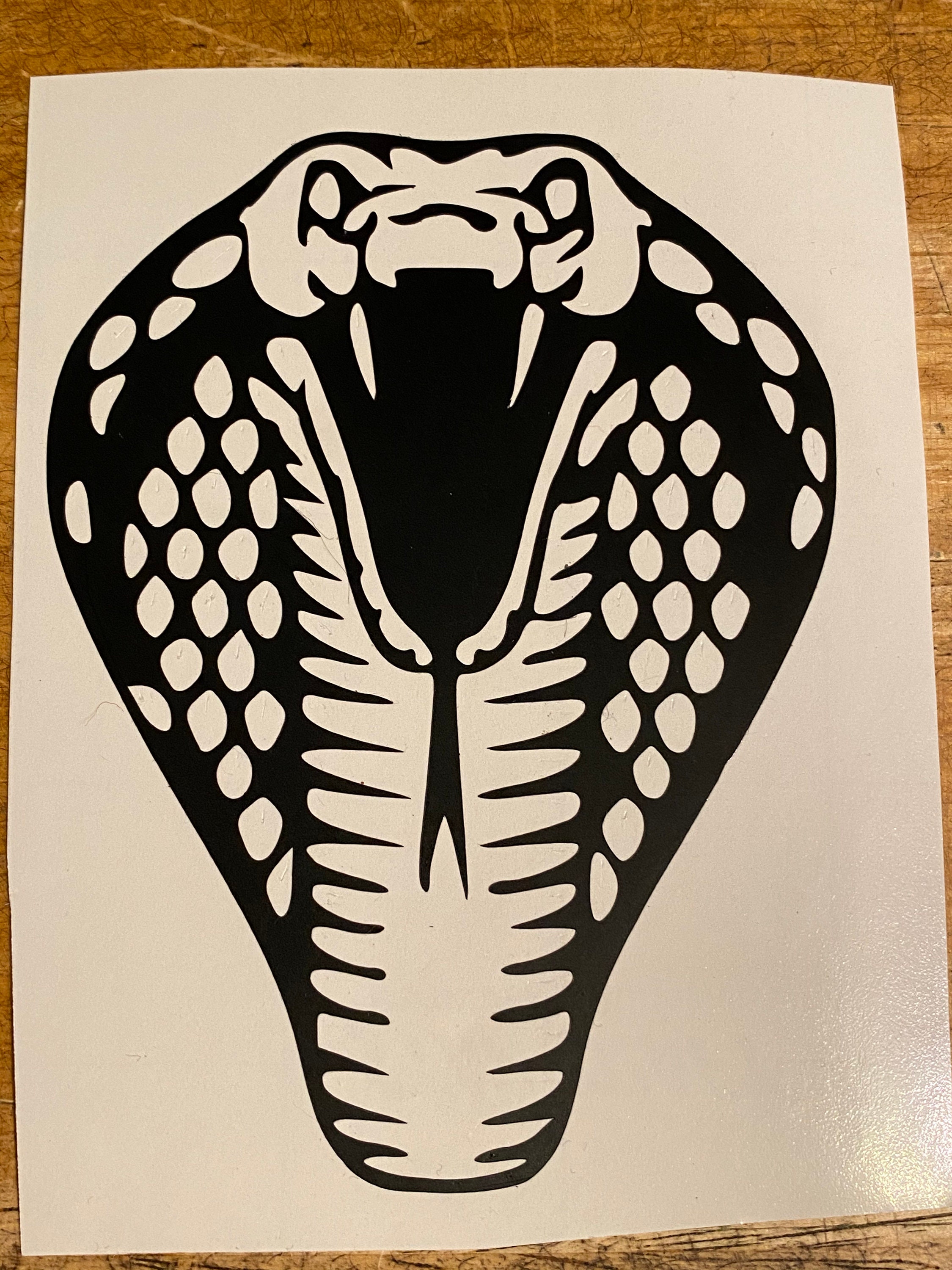 Cobra snake vinyl car decal snake decal cobra sticker car Etsy