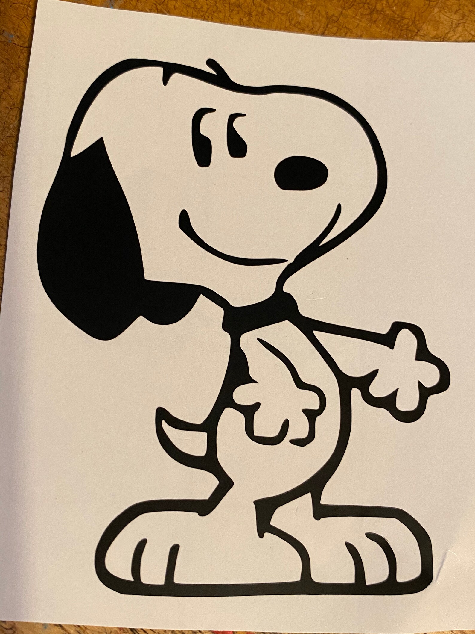 Smiling snoopy car decal snoopy car decal peanuts cartoon Etsy