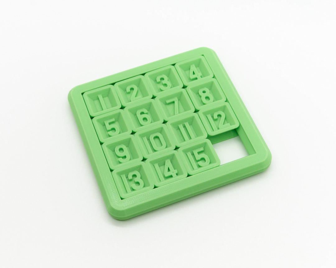 4x4 Sliding Number Puzzle 15 Puzzle Gem Puzzle Boss Etsy