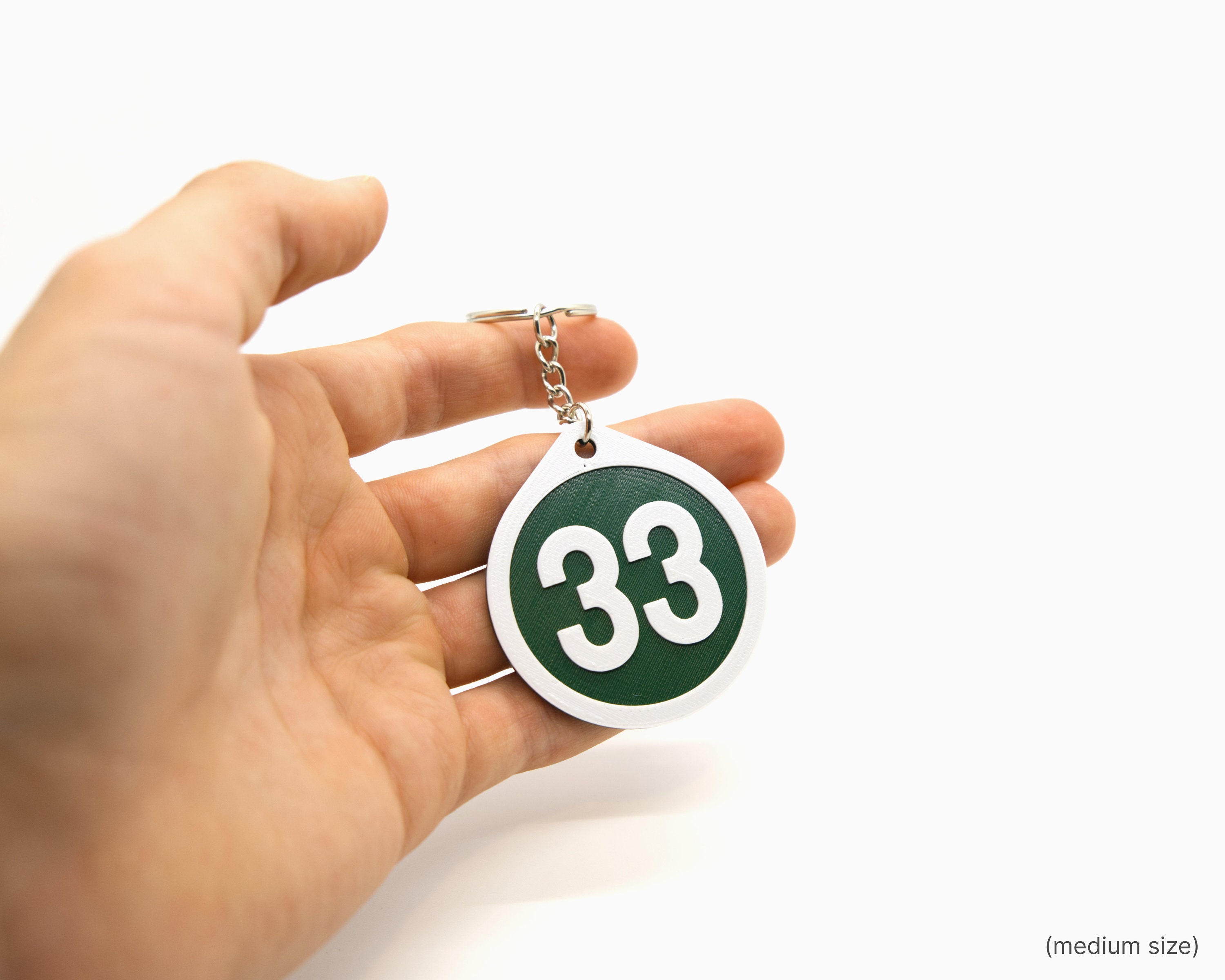 Number Keychains Customized Numbers and Colors Etsy