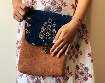 Handcrafted Kalamkari Eco Sling Bag