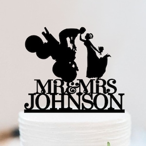 ATV Wedding Cake Topper | All terrain Vehicle Cake Topper | 4 Wheeler Bride And Groom Cake Topper | ATV Riders Cake Topper W161