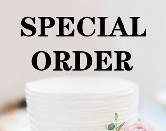 Special Order Listing