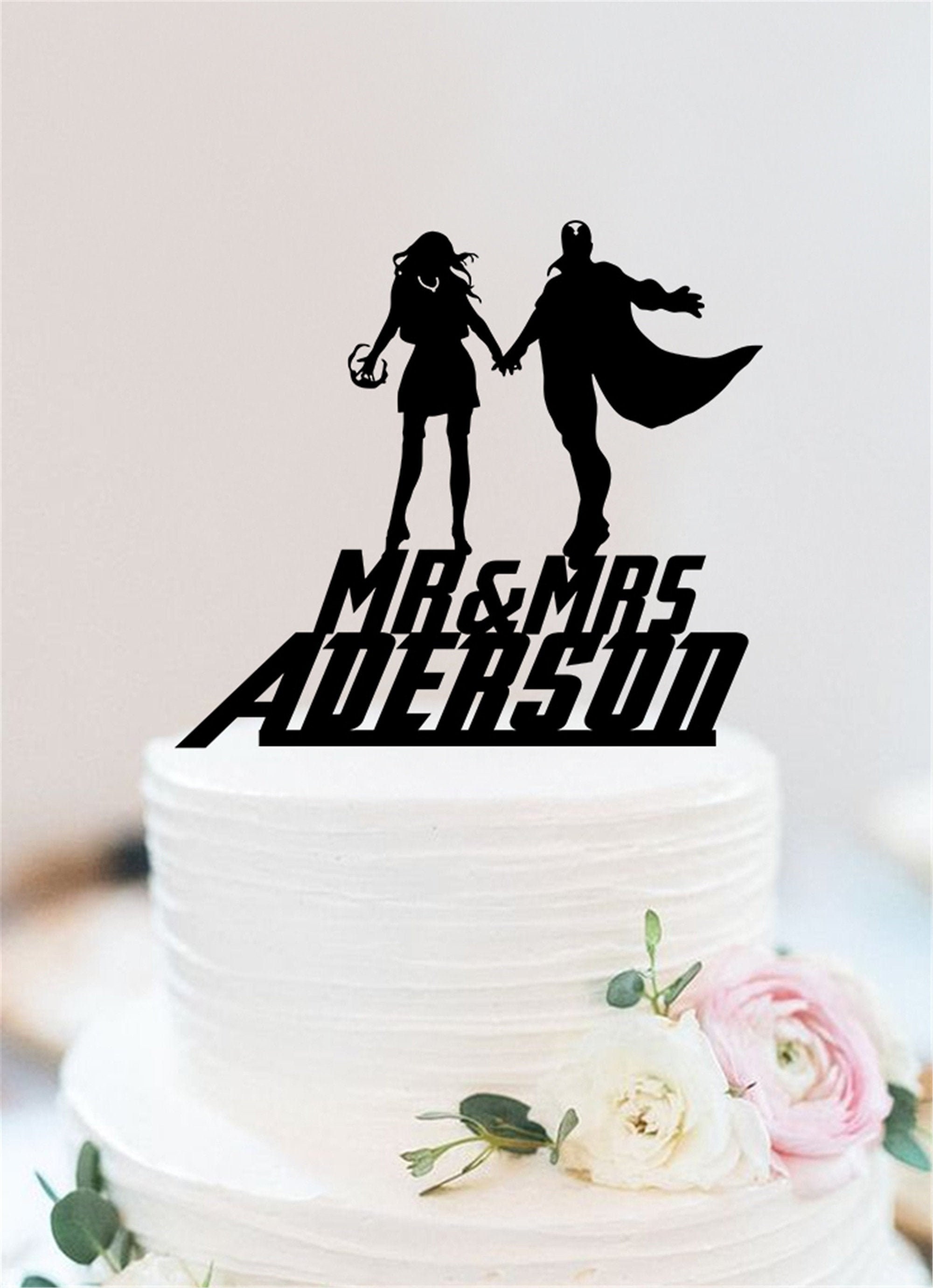 Superheld Hochzeit Cake Topper Hero Couple Cake Topper Etsy.de