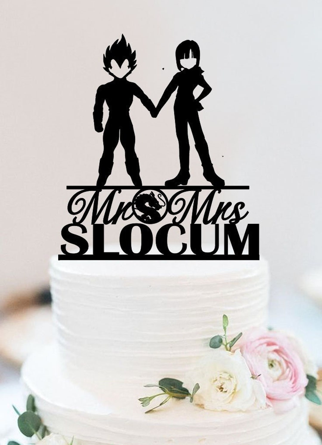 Batman Theme Wedding Cake Topper