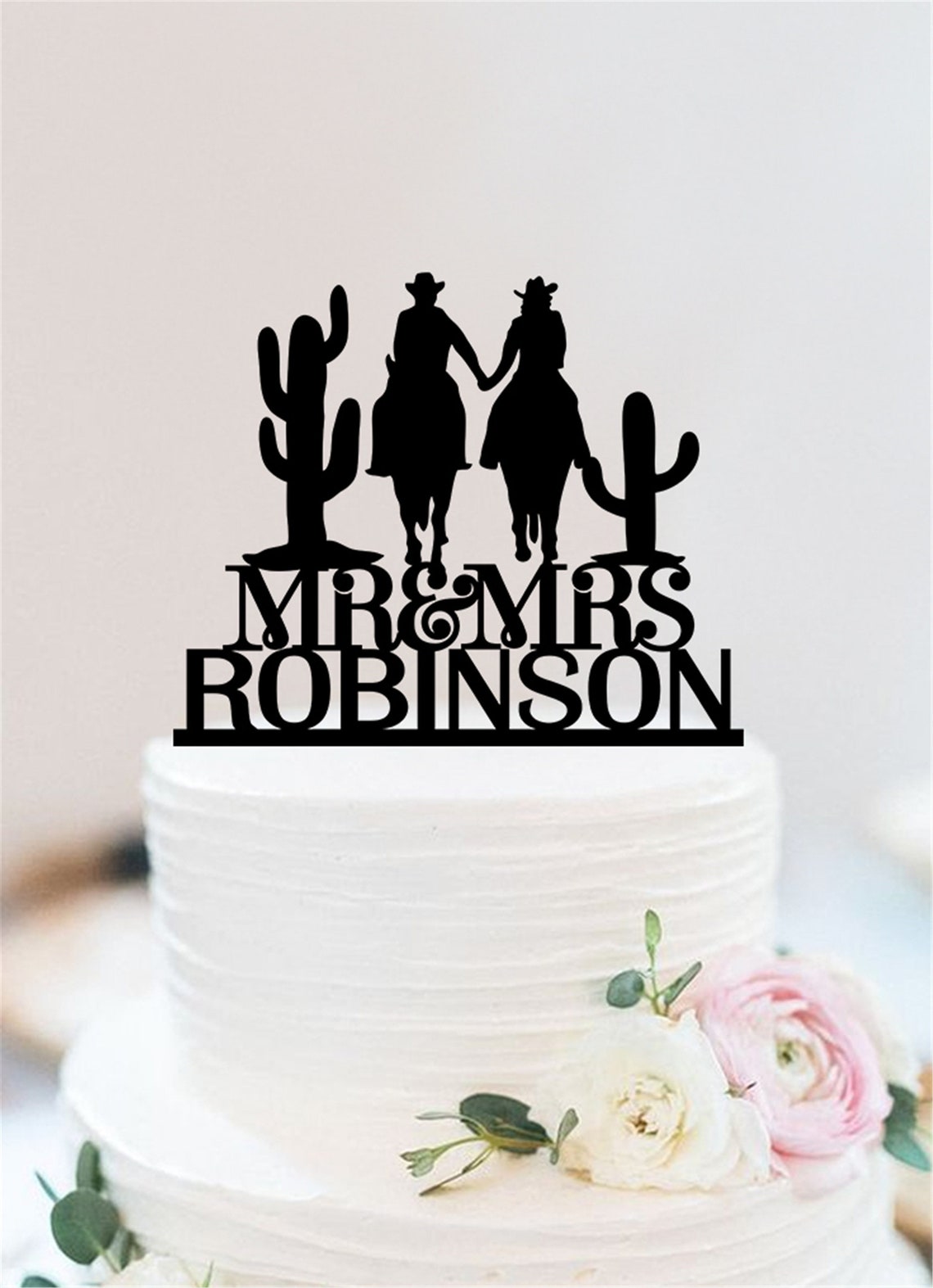 Cowboy Wedding Cake Topper / Vaquero de caballo y vaquera Etsy