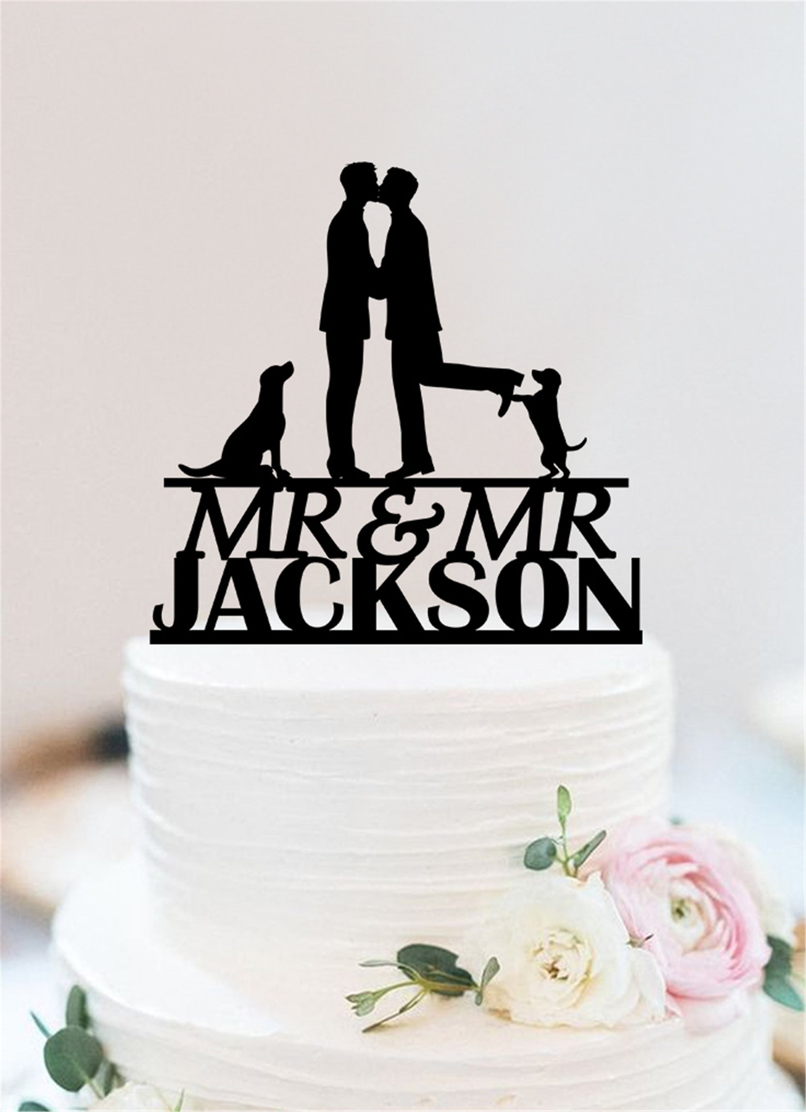 Gay Wedding Cake Topper Same Sex Custom Cake Topper - Etsy