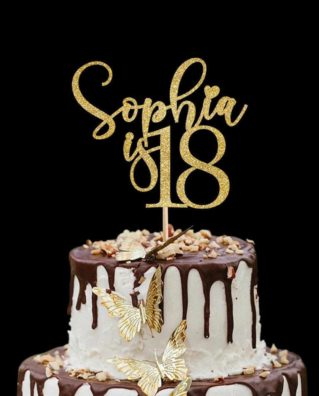 18th Birthday Cake Topper,happy 18th Birthday Cake Topper,personalized