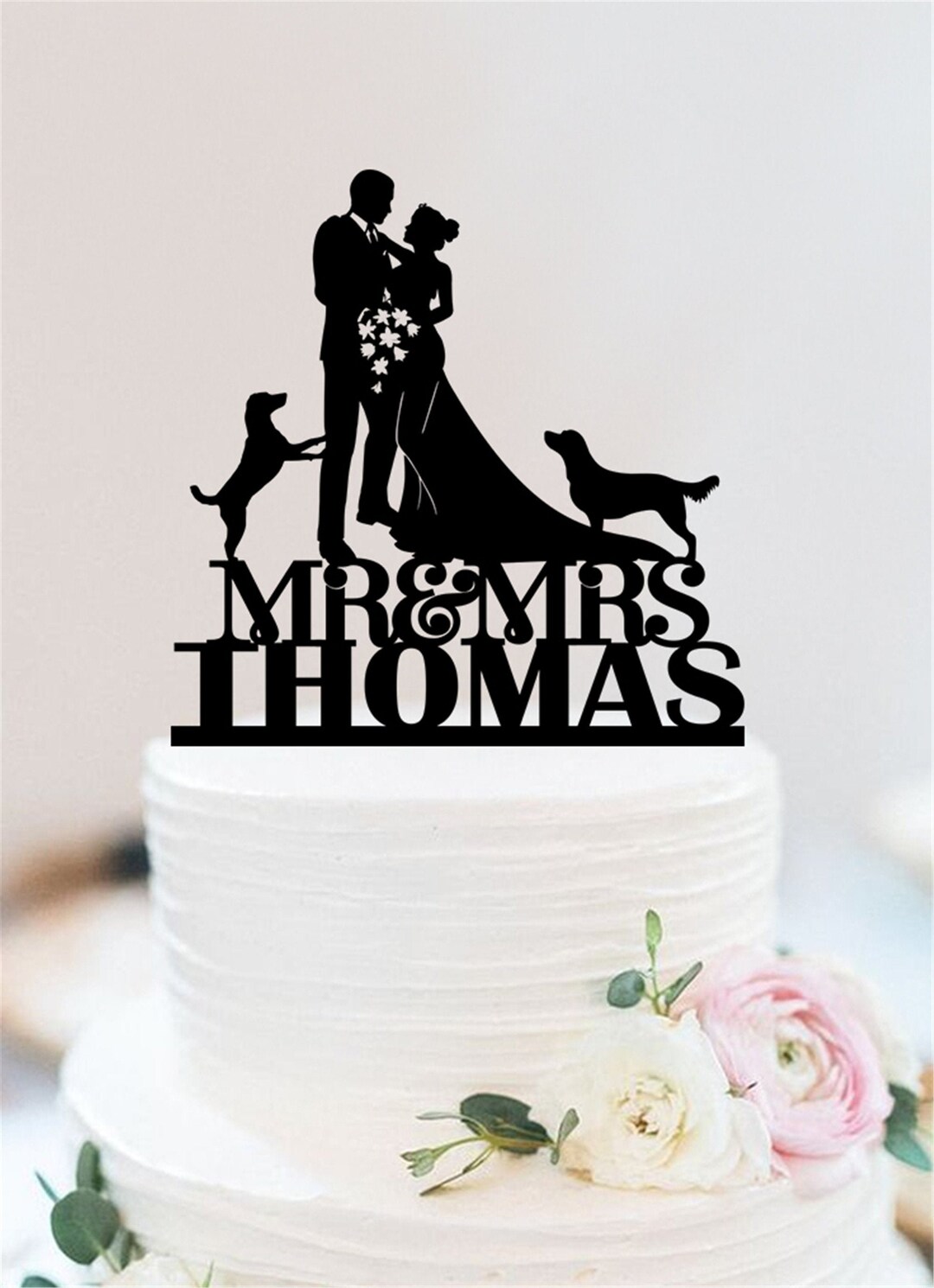 Couple Wedding Cake Topper | Personalized Bride and Groom Cake Topper ...