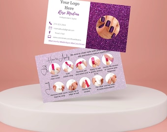 Nail Stylist Business Card Custom - digital or printed - Free and Fast Shipping - High Quality Premium Cards