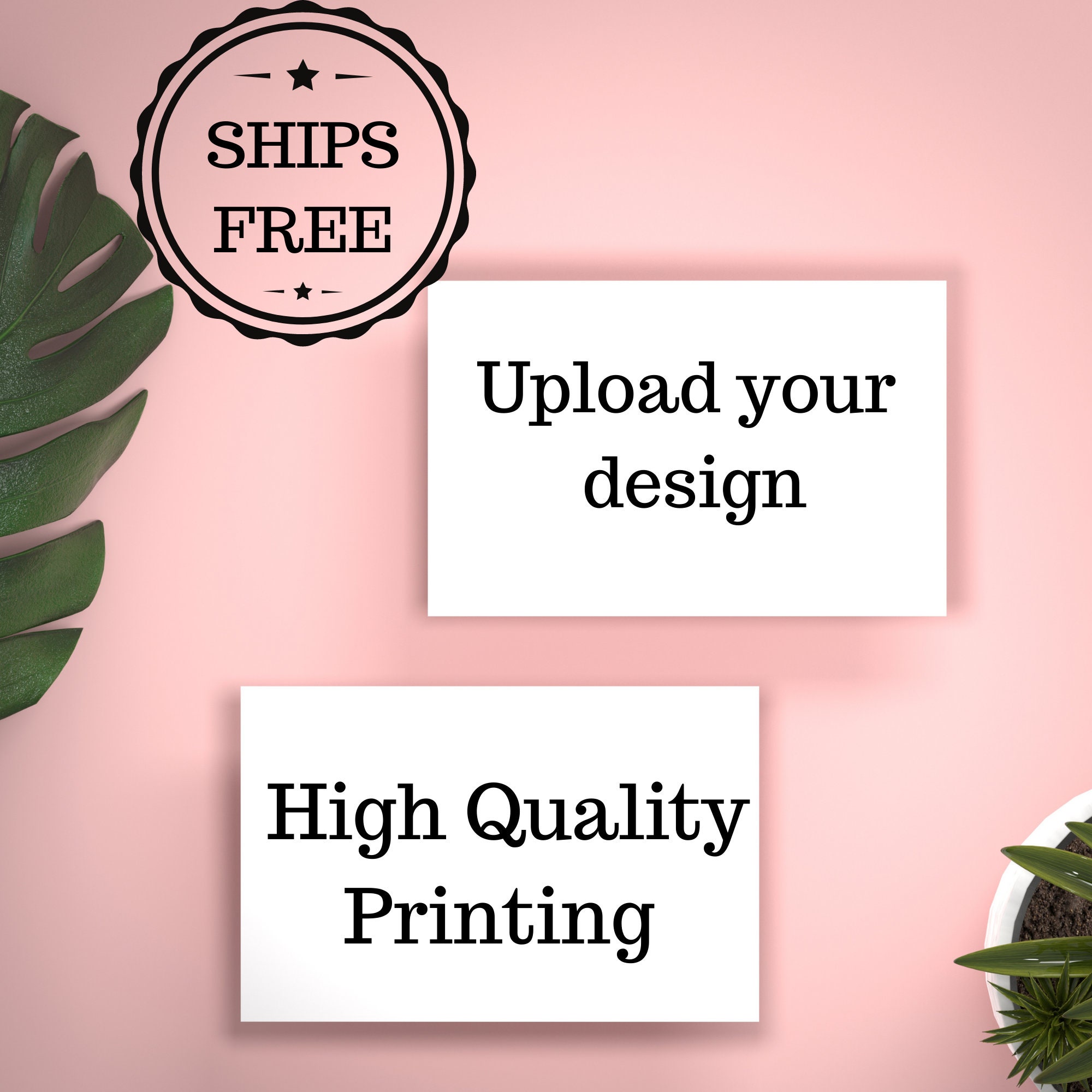 Stationery Custom Printed Business Cards \u2022 DoubleSided Printed