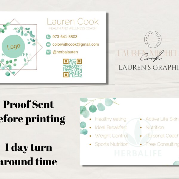 Optavia Business Cards Etsy