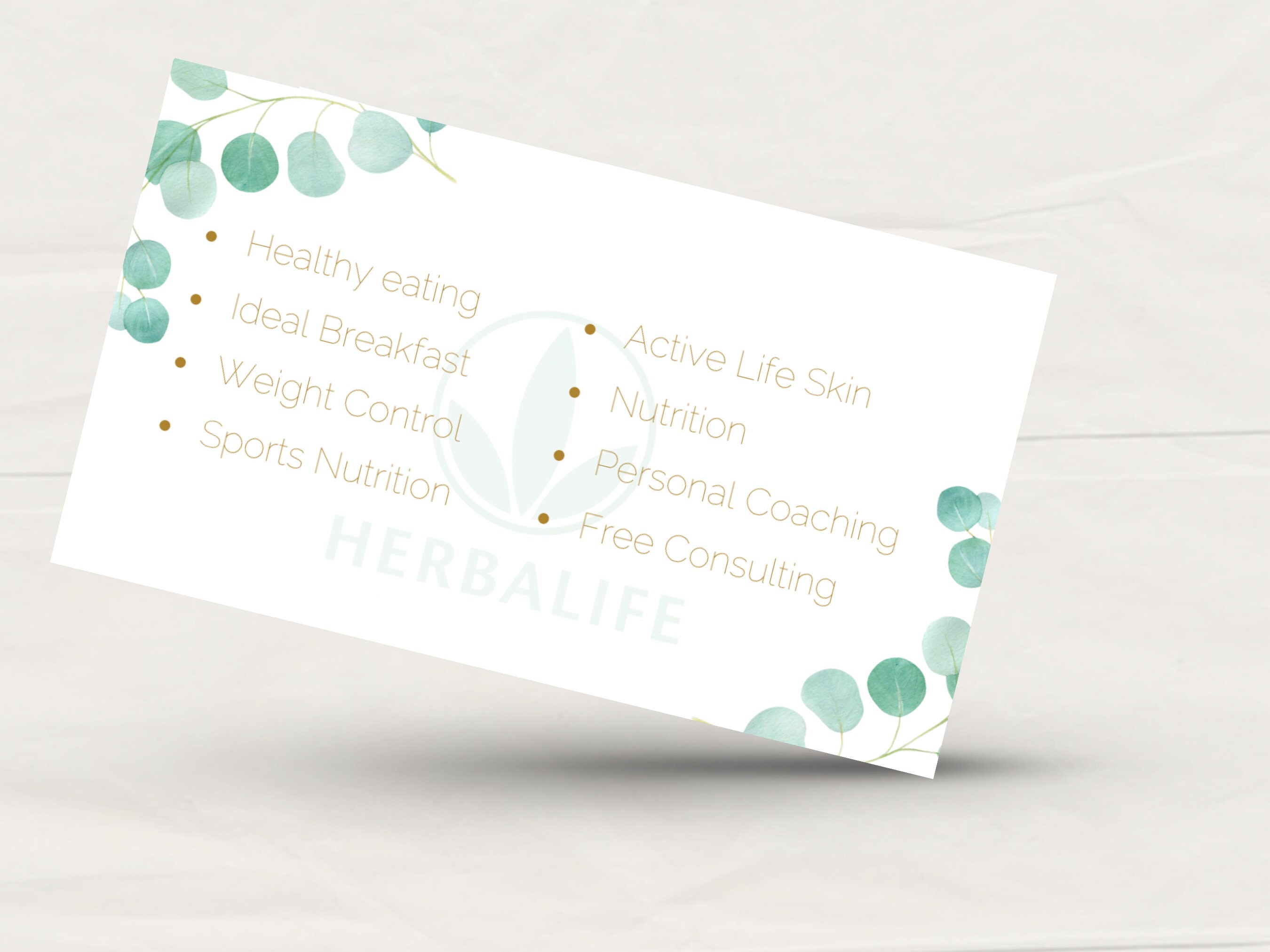 Health Wellness Coach Business Cards Printed or Digital Etsy