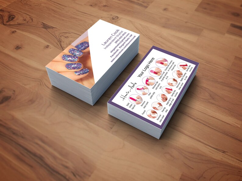 Custom Printed Business Cards FREE Shipping Doublesided Etsy
