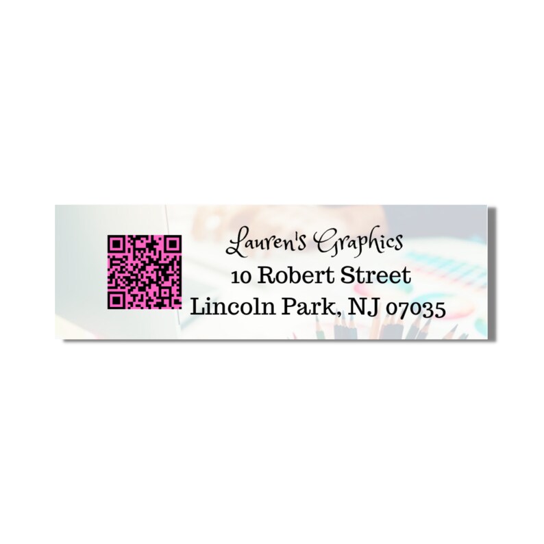 ADDRESS LABELS With Custom QR Code Small Business Personal Etsy