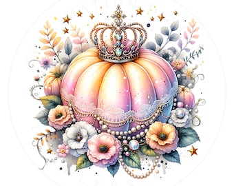Coquette Halloween Pumpkin PNG: Girly Spooky Season Sublimation Design