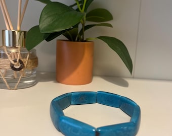 Tagua nut thin shaped Bracelet, also known as Vegetable Ivory- Ecuadorian Tagua - Vegan
