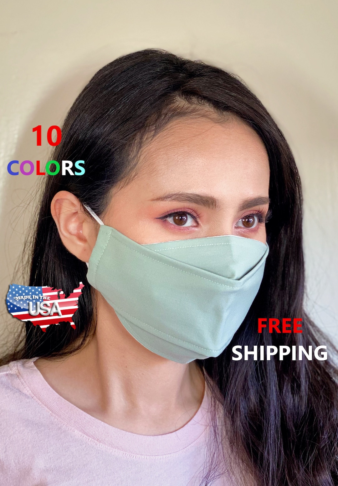Anti Fog Face Mask Made in USA FREE Shipping Japanese Cotton Etsy