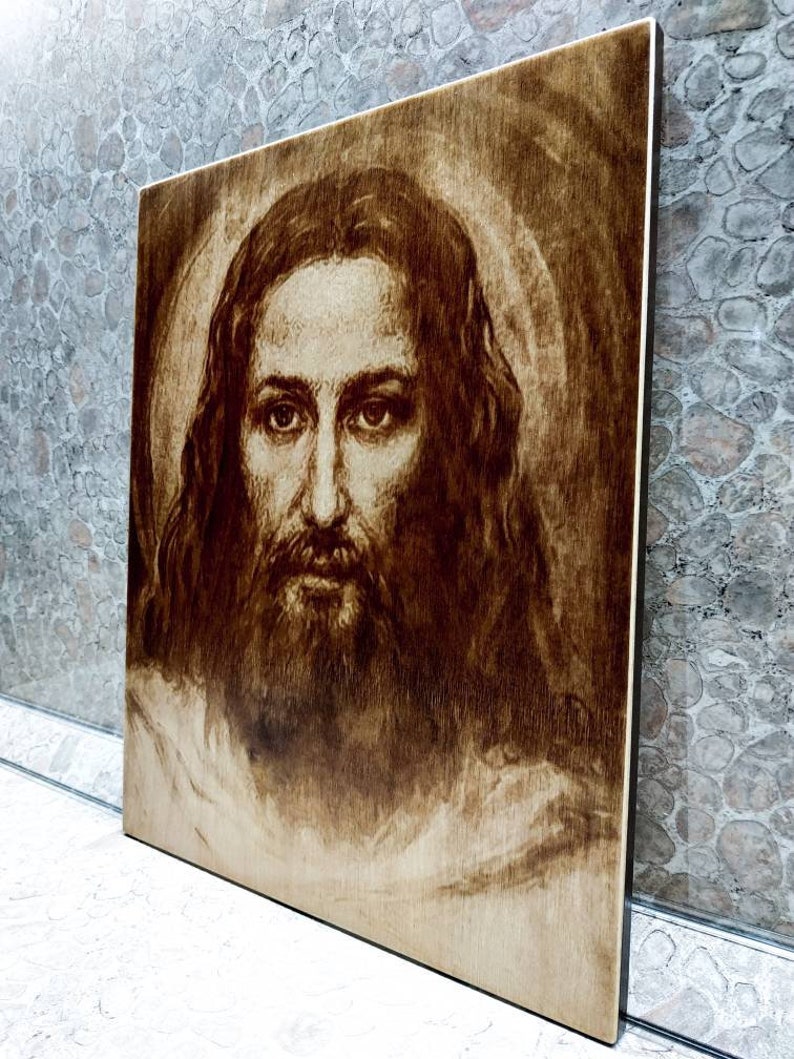 Real Face Of Jesus Christ From Shroud Of Turin Portrait On Etsy