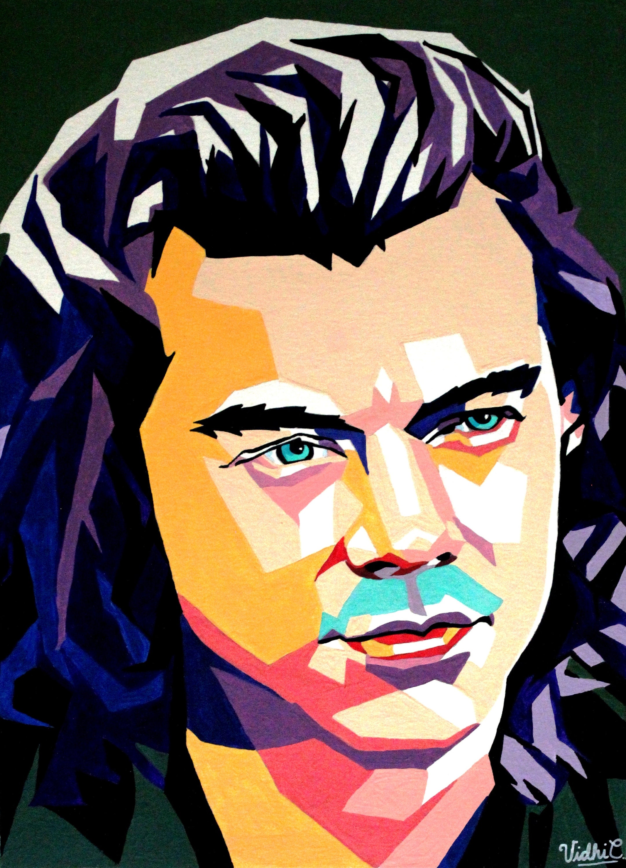 Harry Styles Pop Art Portrait Etsy