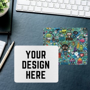 Custom Square Mousepad - Designed With Your Brand/Logo/Pictures - Personalized Office Gift