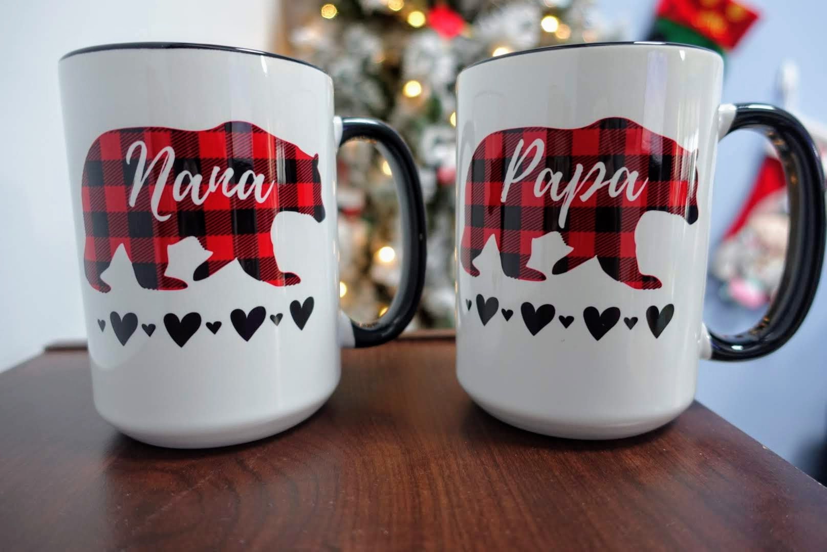 Mama Bear Papa Bear Coffee Mugs Set-14.2oz Funny Ceramic Couples Campfire  Mugs Honey Mama Papa Mom and Dad Gifts for New Parents - AliExpress