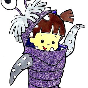 Monsters Birthday Outfit Girl, Personalized Tutu Set, Purple Blue Tutu, Custom Name Shirt image 3