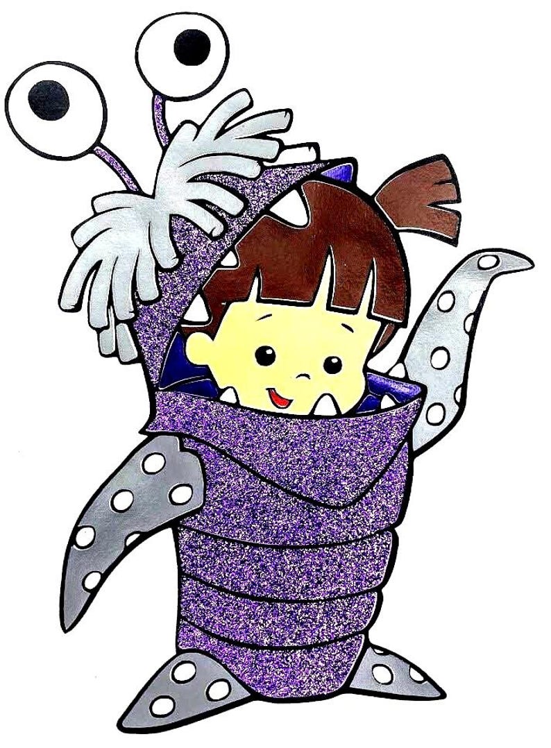 Monsters Birthday Outfit Girl, Personalized Tutu Set, Purple Blue Tutu, Custom Name Shirt image 3