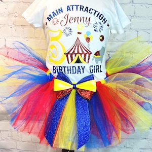 Circus Birthday Girl Outfit, Carnival birthday party,  Personalized Circus Shirts, Carnival party tee, Circus themed party outfit