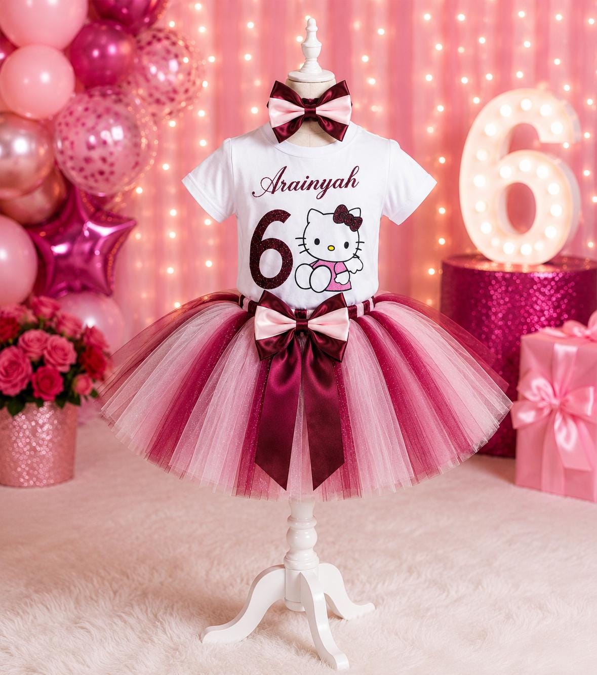 hello kitty tutu dress 1st birthday product_family:L14174 baby shower dress blue Group Color:lavender smoke on design and stretchy