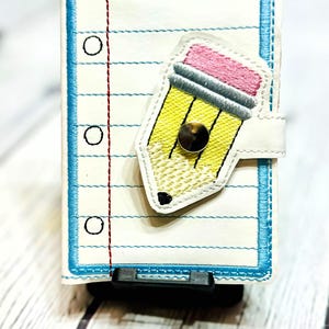 Mini Composition notebook with cover, Pencil paper notebook cover, personalized mini book cover, cute kids gift, Cute mini notebook