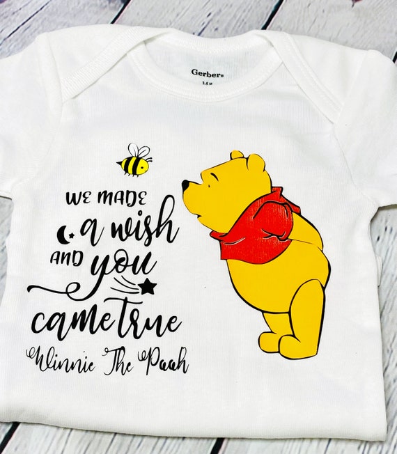 Pooh bear baby shirt Cute Bear Baby Shirt Baby pooh bear quote baby shower gift newborn pooh shirt gift baby s first shirt
