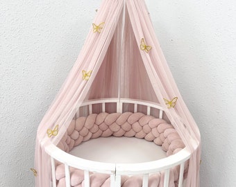 Canopy ONLY,  custom curtain, baby curtain, baby baldachin, baby canopy for crib, Kids hanging canopy for nursery