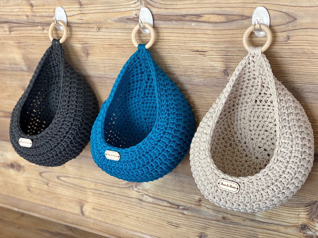 Large Wall Hanging Basket Vegetable Fruit Storage Hanging Etsy