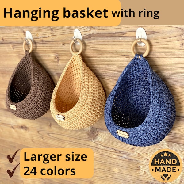 Large Wall hanging basket, Vegetable Storage hanging basket, Hanging Planter, Hanging fruit basket, waterproof bathroom hanging basket