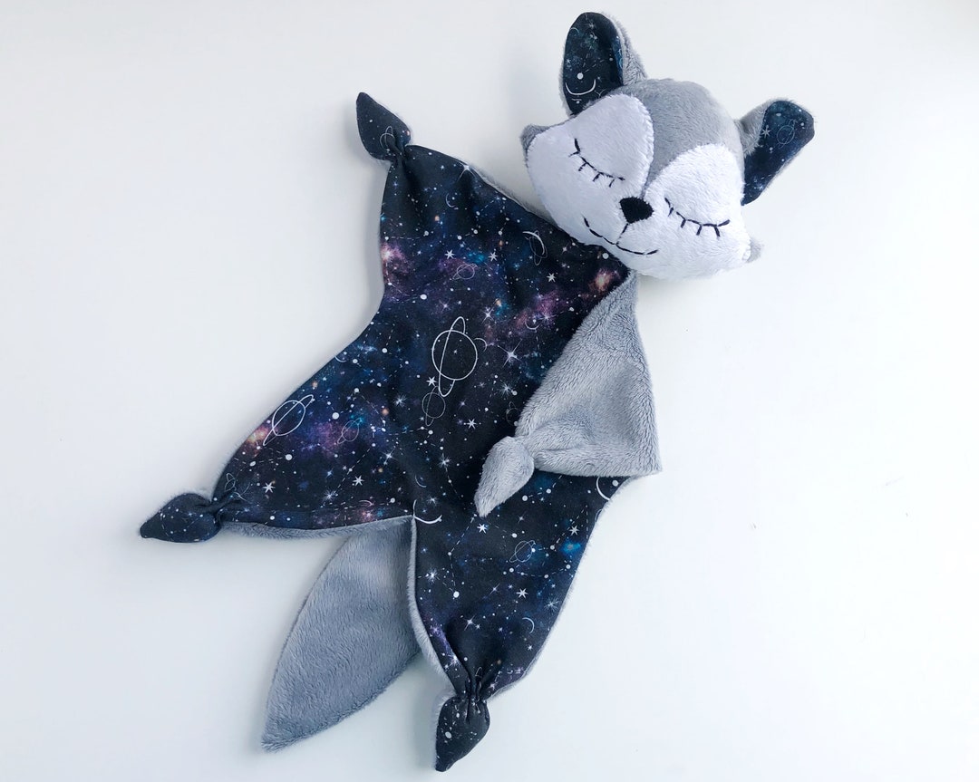 Personalised Wolf Lovey Blanket Plush Lovey for Baby Wolf Etsy
