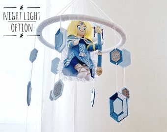 Baby crib nursery mobile decor Video game gift Crystal Maiden doll Unique new baby gifts