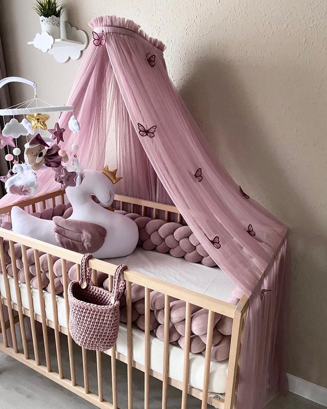 Canopy ONLY, Custom Curtain, Baby Curtain, Baby Baldachin, Baby Canopy