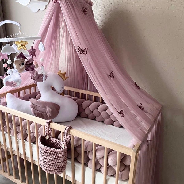 Canopy ONLY,  custom curtain, baby curtain, baby baldachin, baby canopy for crib, Kids hanging canopy for nursery