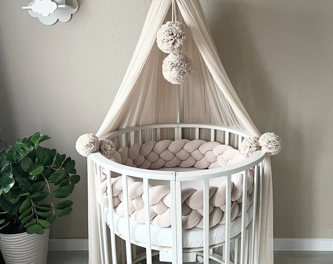 Canopy Only, Baby Crib Curtain, Baby Baldachin, Baby Canopy for Crib