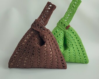 Japanese Knot Bag - Raffia Bag for Women