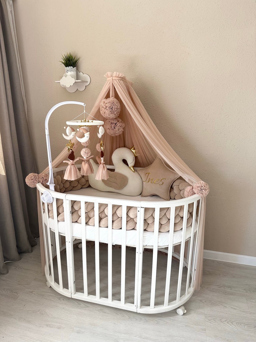 Canopy Only, Baby Crib Curtain, Baby Baldachin, Baby Canopy for Crib