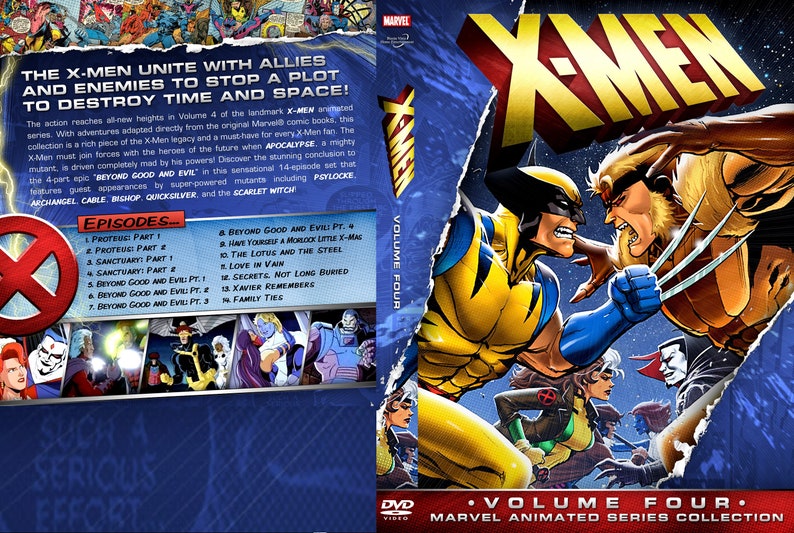 Xmen Animated Series Volume Four 2 DISC SET Etsy