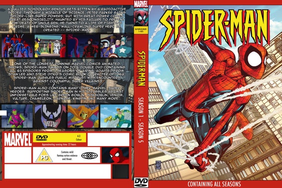 Spider-man 1994 Animated Cartoon TV Series Complete DVD Set - Etsy Spider-man 1994 Animated Cartoon TV Series Complete DVD Set - Etsy