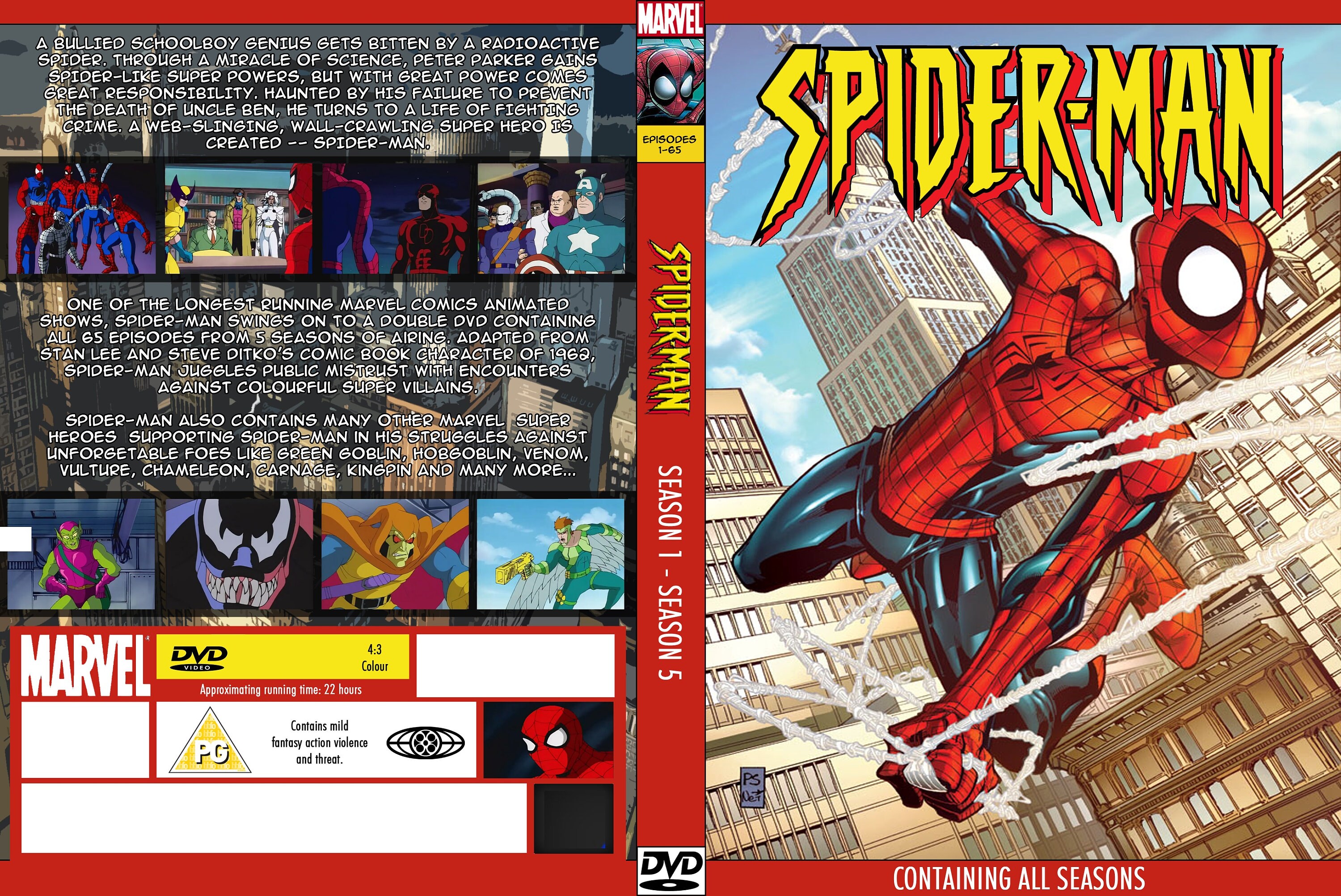 Spider-man 1994 Animated Cartoon TV Series Complete DVD Set - Etsy Spider-man 1994 Animated Cartoon TV Series Complete DVD Set - Etsy